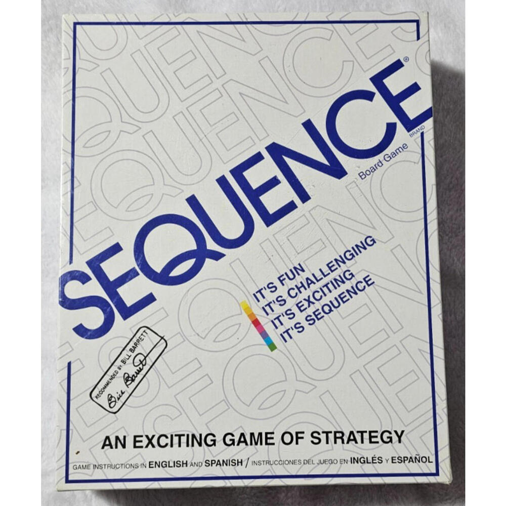 NEW 1995 Vintage Sequence An Exciting Game of Strategy Board Game Jax - SEALED